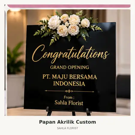 Papan Bunga Akrilik Humbang Hasundutan